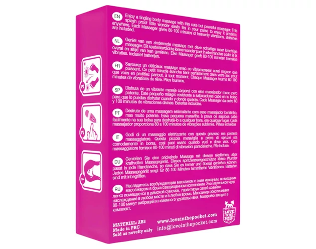 Love Wand - mini masszírozó vibrátor (pink)