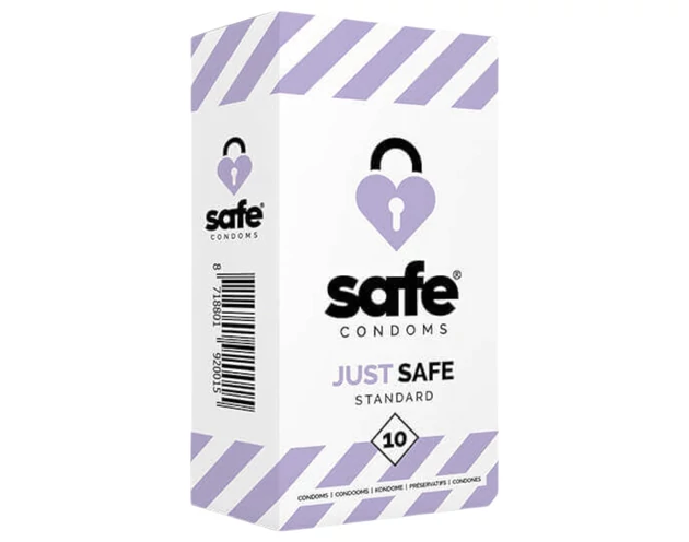 SAFE Just Safe - standard óvszer - vanília (10db)