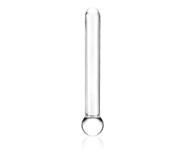 GLAS - klasszikus üveg dildó (átlátszó)
