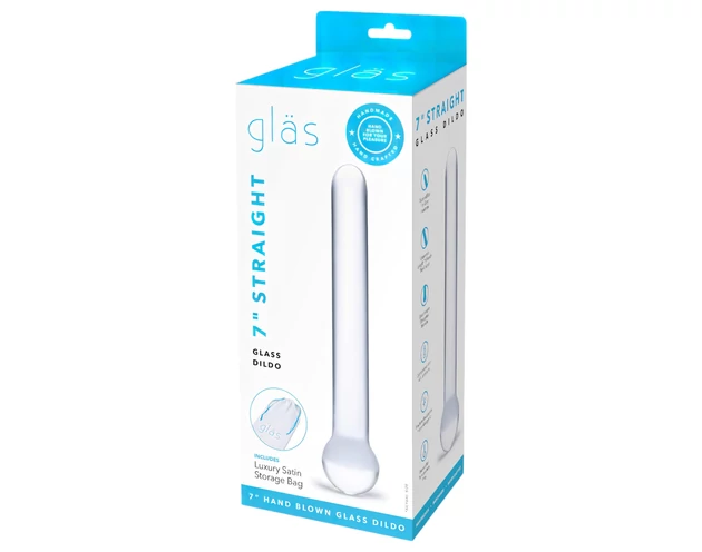 GLAS - klasszikus üveg dildó (átlátszó)