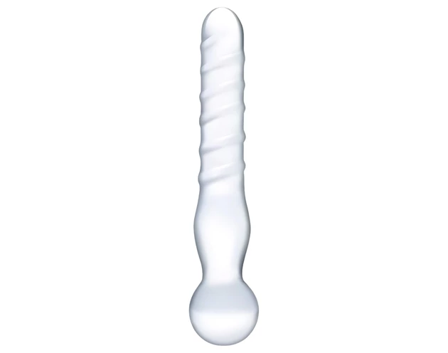 GLAS - kétvégű, üveg dildó (átlátszó)