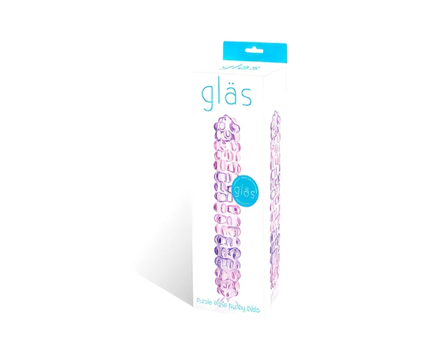 GLAS No. 94 - apró gömbös üveg dildó (pink)