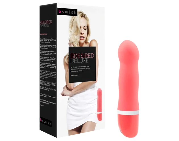 B SWISH Bdesired Deluxe - hullámos vibrátor (korall)