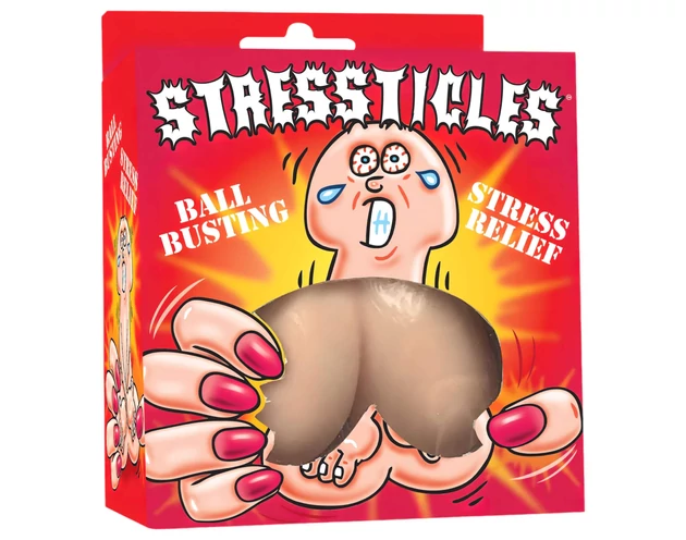 Stressticles - stresszlabda - herék (natúr)