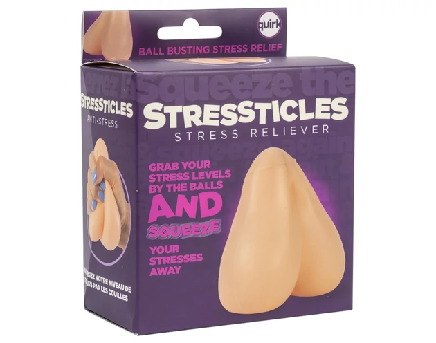 Stressticles - stresszlabda - herék (natúr)