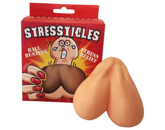 Stressticles - stresszlabda - herék (natúr)
