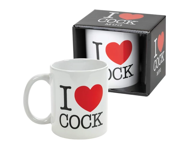 I Love Cock - bögre (fekete)