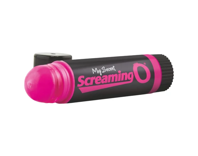Screaming Lip Balm - rúzs vibrátor (fekete-pink)