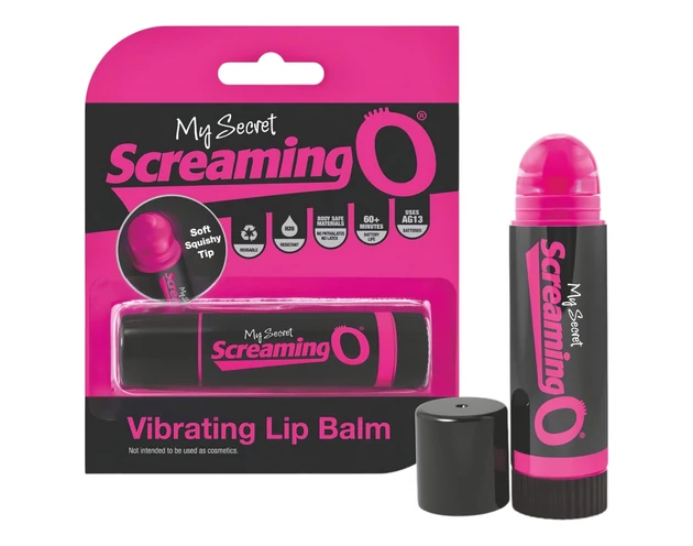 Screaming Lip Balm - rúzs vibrátor (fekete-pink)