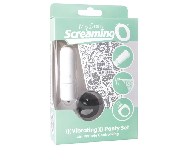 MySecret Screaming Pant - rádiós vibrációs bugyi - fehér (S-L)