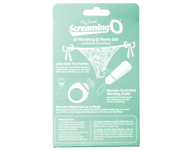 MySecret Screaming Pant - rádiós vibrációs bugyi - fehér (S-L)