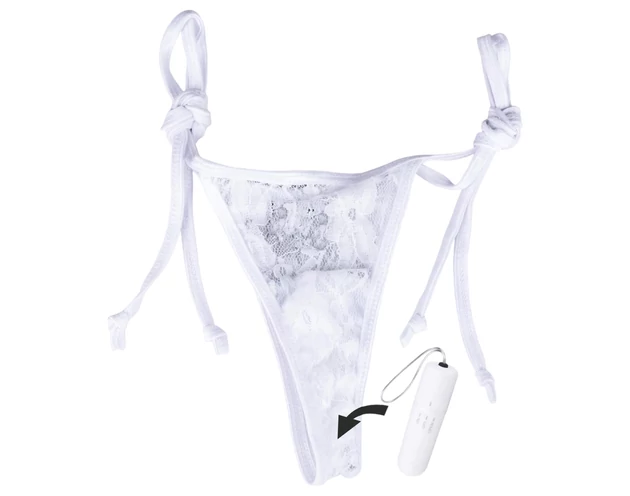 MySecret Screaming Pant - rádiós vibrációs bugyi - fehér (S-L)