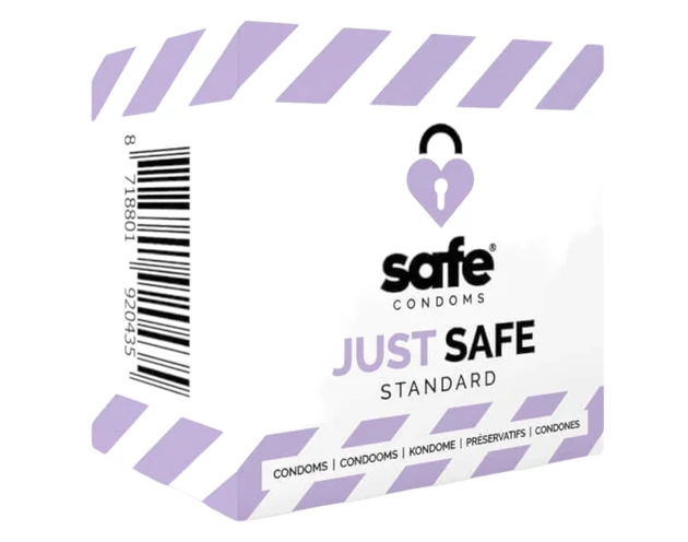 SAFE Just Safe - standard óvszer - vanília (5db)