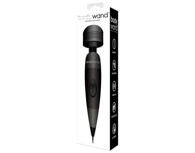 Bodywand Original - hálózati masszírozó vibrátor (fekete)