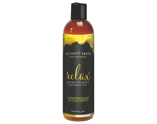 Intimate Earth Relax - masszázsolaj - citromfű-kókusz (120ml)