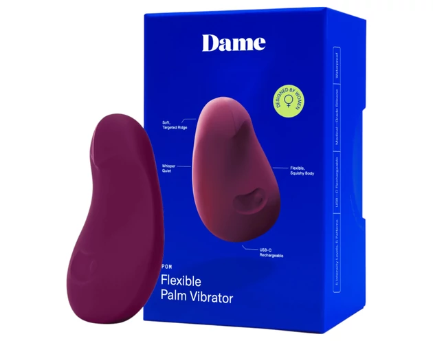 Dame Pom - akkus csikló vibrátor (lila)