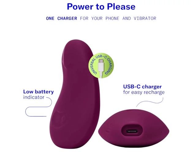 Dame Pom - akkus csikló vibrátor (lila)