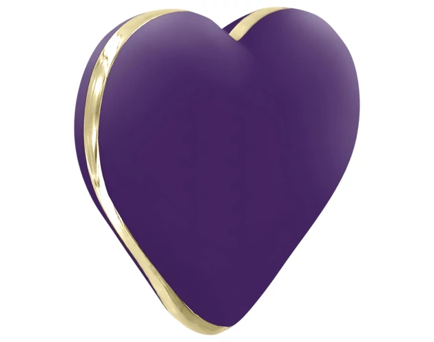 RS Icons Heart - akkus csikló vibrátor (lila)