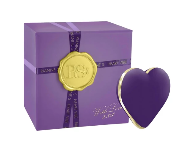 RS Icons Heart - akkus csikló vibrátor (lila)