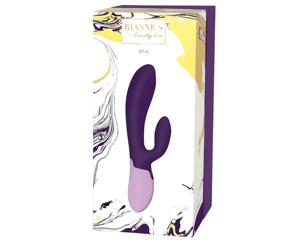 Rianne Essential Xena - akkus, csiklókaros vibrátor (lila)