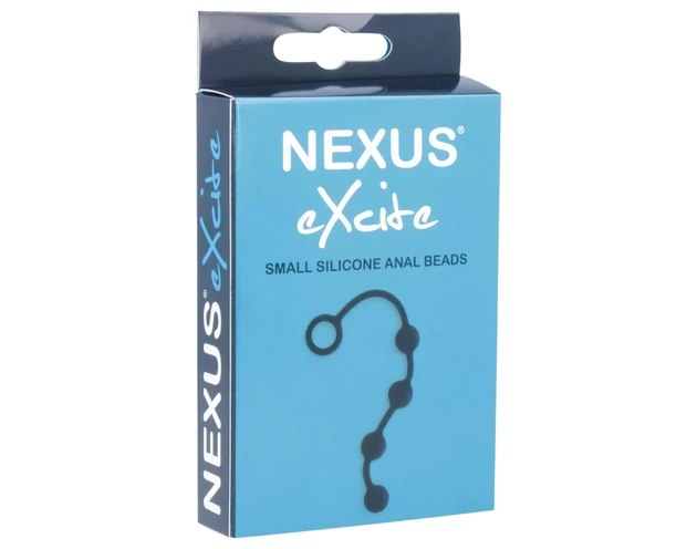 Nexus Excite - 4 gyöngyös anál dildó - fekete (kicsi)