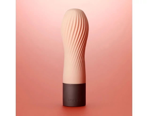 TENGA Iroha Zen - Hanacha szuper puha szilikon vibrátor (barack)
