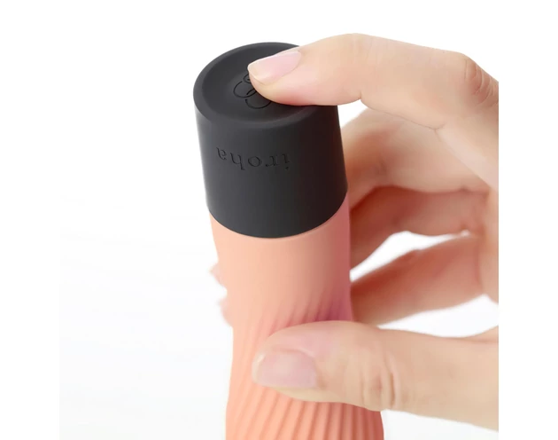 TENGA Iroha Zen - Hanacha szuper puha szilikon vibrátor (barack)