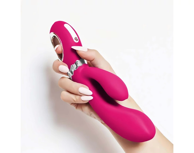 Nomi Tang - akkus, csiklókaros G-pont vibrátor (pink)