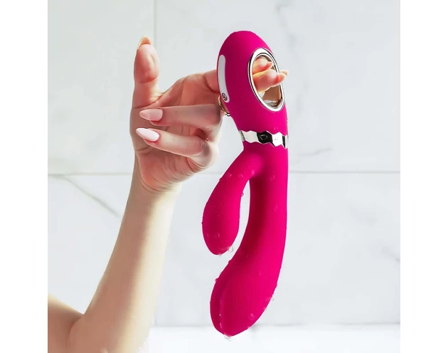 Nomi Tang - akkus, csiklókaros G-pont vibrátor (pink)