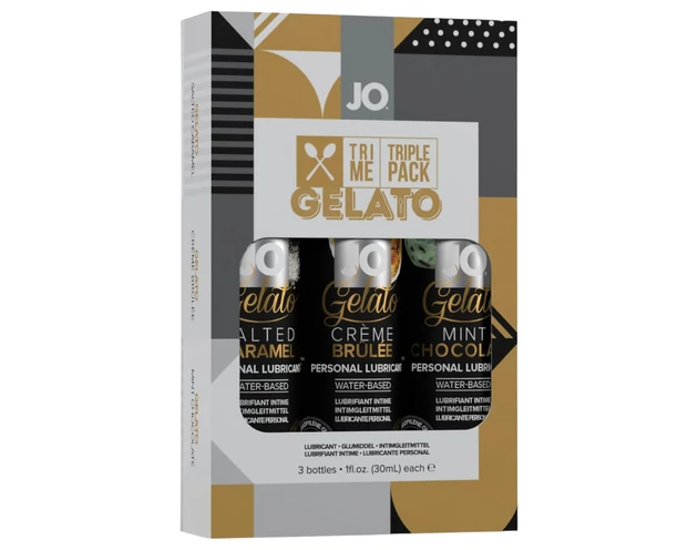JO System Gelato - ízesített síkosító szett (3x30ml)