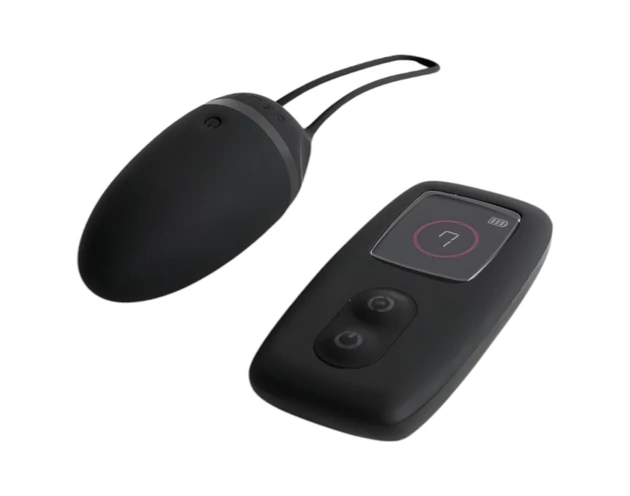 B SWISH Premium - akkus, rádiós vibrációs tojás (fekete)