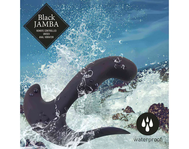 FEELZTOYS Black Jamba - rádiós, melegítő anál vibrátor (fekete)