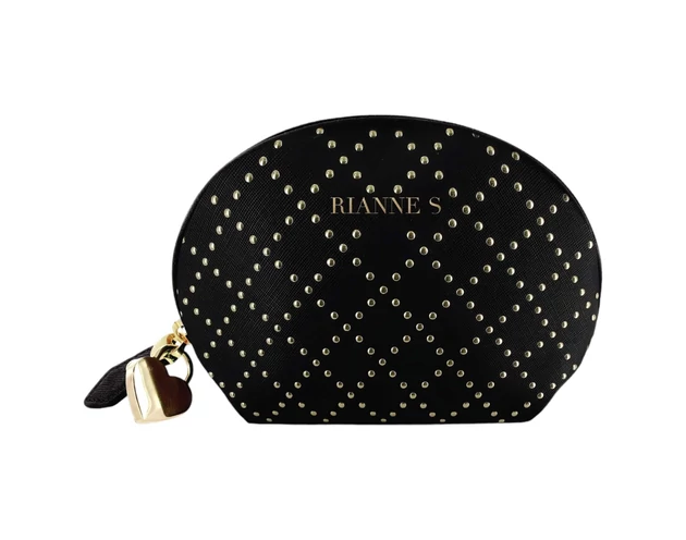 Rianne Essentials Classique Stud - szilikon rúzs vibrátor (fekete)