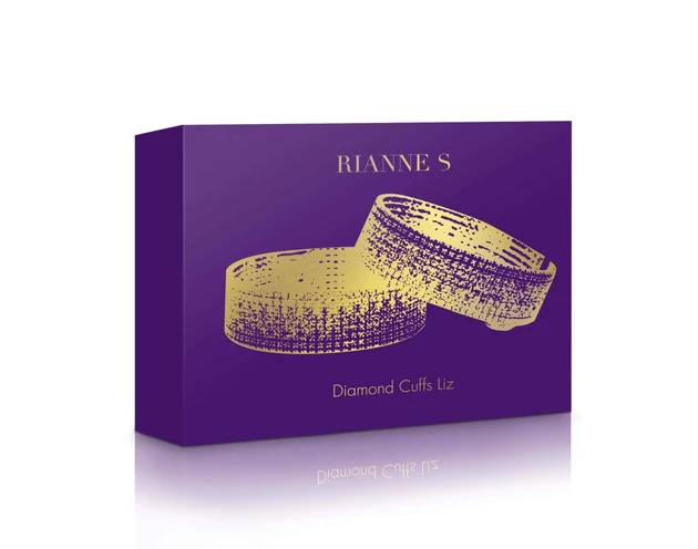RS Icons Diamond - strasszos ékszer bilincs (1 pár) - rózsaarany