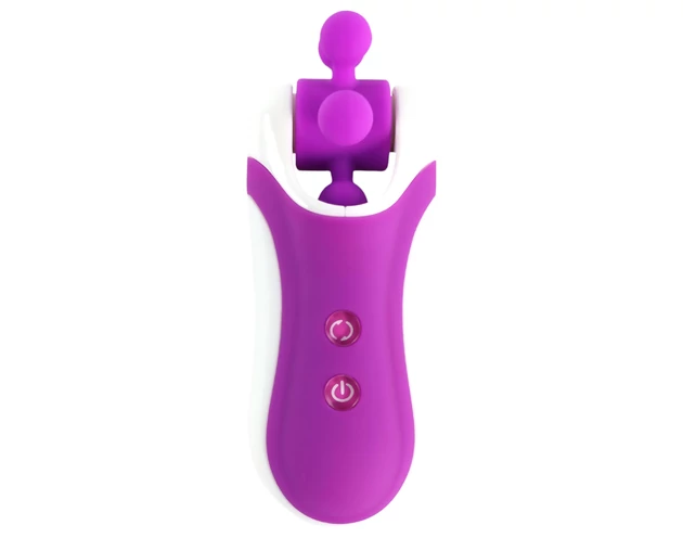 FEELZTOYS Clitella - akkus, forgó, orál vibrátor (lila)