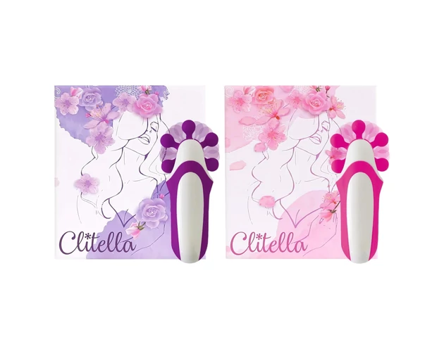 FEELZTOYS Clitella - akkus, forgó, orál vibrátor (lila)