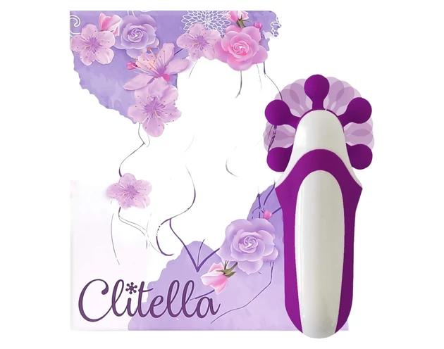 FEELZTOYS Clitella - akkus, forgó, orál vibrátor (lila)