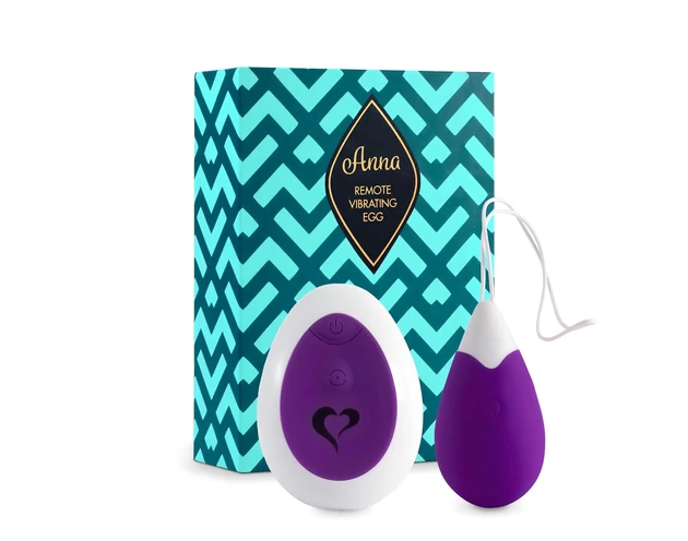 FEELZTOYS Anna - akkus, rádiós vibrációs tojás (lila)