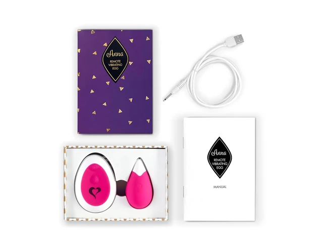 FEELZTOYS Anna - akkus, rádiós vibrációs tojás (pink)
