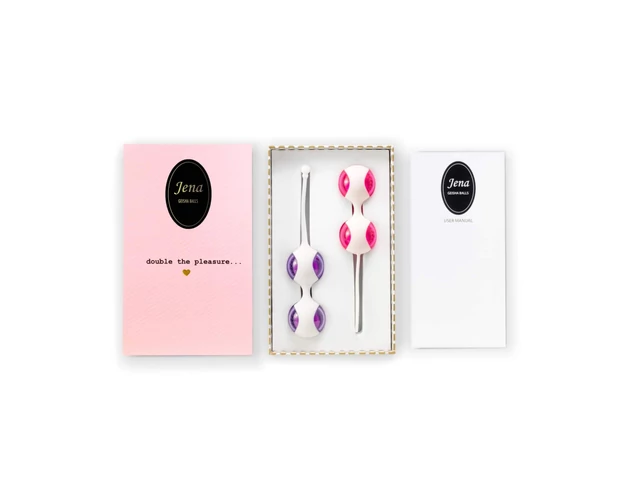 FEELZTOYS Jena - variálható gésagolyó szett (pink-lila)