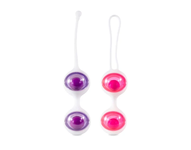 FEELZTOYS Jena - variálható gésagolyó szett (pink-lila)