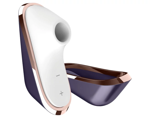 Satisfyer Traveler - utazó akkus csiklóizgató (fekete-fehér)