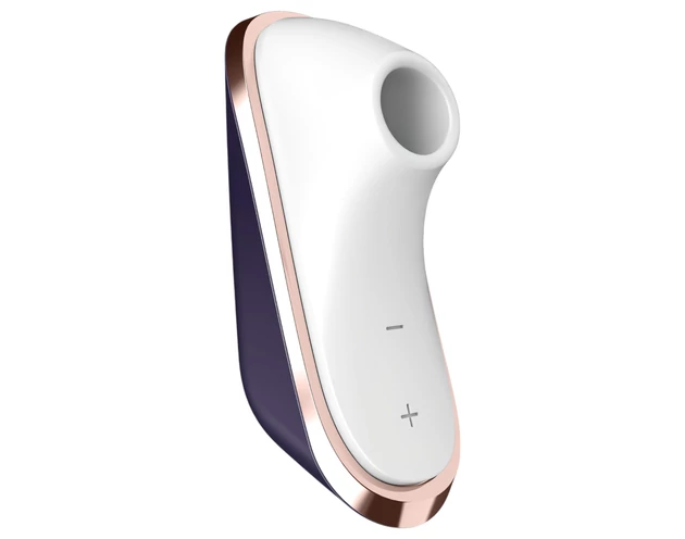 Satisfyer Traveler - utazó akkus csiklóizgató (fekete-fehér)