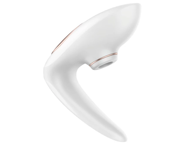 Satisfyer Pro 4 Couples - akkus léghullámos párvibrátor (fehér)