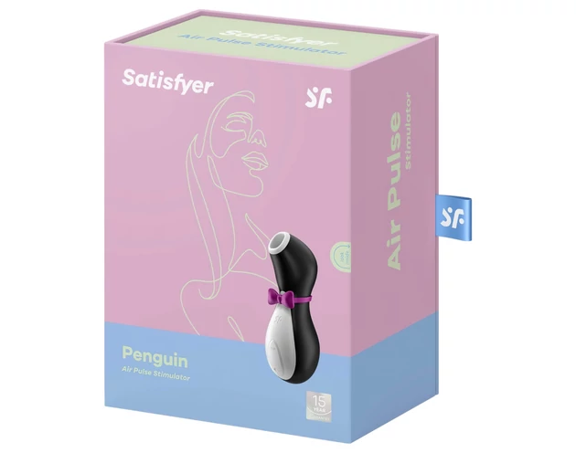 Satisfyer Penguin - akkus, vízálló csiklóizgató (fekete-fehér)