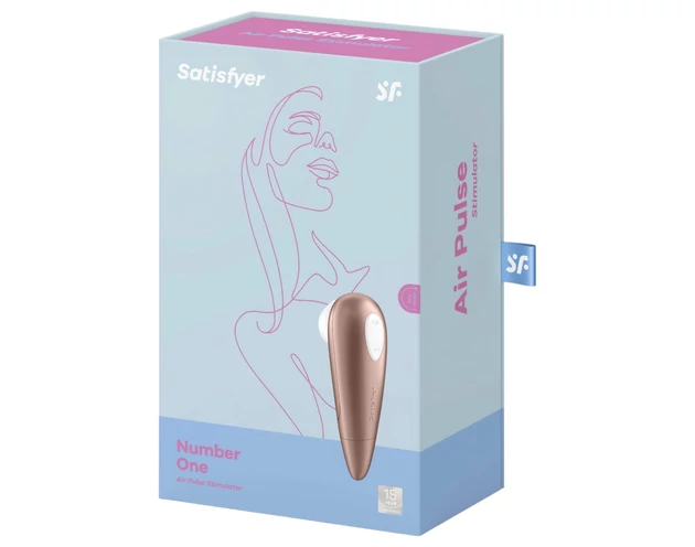 Satisfyer 1 Number One - léghullámos csiklóizgató (barna)