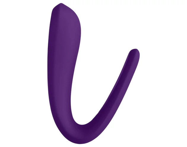 Satisfyer Double Classic - vízálló, akkus párvibrátor (lila)