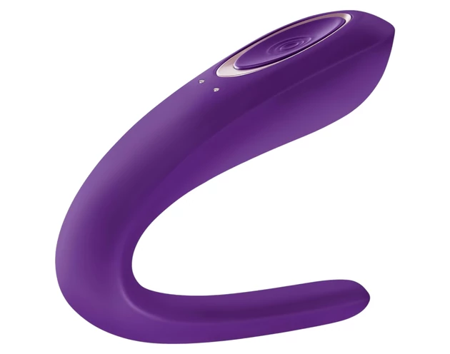 Satisfyer Double Classic - vízálló, akkus párvibrátor (lila)