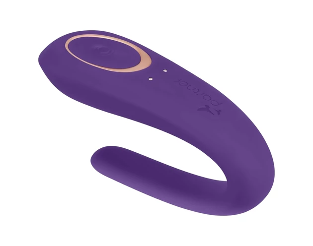 Satisfyer Double Classic - vízálló, akkus párvibrátor (lila)