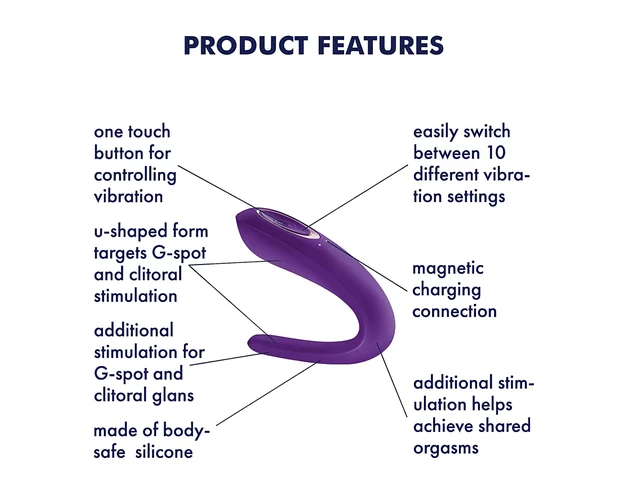 Satisfyer Double Classic - vízálló, akkus párvibrátor (lila)